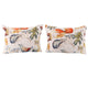 26 x 20 Inches Standard Pillow Sham with Fox and Owl Print Multicolor BM218820