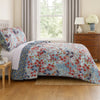 Full Quilt Set | 3 Piece | Polyester | Floral Prints | Multicolor