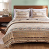 King Quilt Set | 3 Piece | Polyester | Kilim Pattern | Multicolor