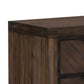 23" 2-Drawer Nightstand with Antique Handles, Brown By Casagear Home