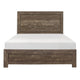 Rustic Panel Design Wooden Queen Size Bed Brown By Casagear Home BM219066