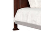 Fay Wooden Eastern King Panel Headboard with Camelback Design and Carving,Brown By Casagear Home BM219490