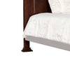 Fay Wooden Eastern King Panel Headboard with Camelback Design and Carving,Brown By Casagear Home BM219490