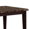 Dining Table | Rectangular Faux Marble Top | Espresso Brown BM219901