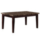 Dining Table | Rectangular Faux Marble Top | Espresso Brown BM219901