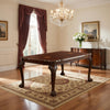 Extendable Dining Table | Wood | Leaf | Cabriole Legs | Dark Brown