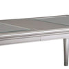 Rectangular Molded Wooden Dining Table with Cabriole Legs, Silver