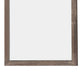 Transitional Mirror | Square Wood Frame | Textured Details | Brown