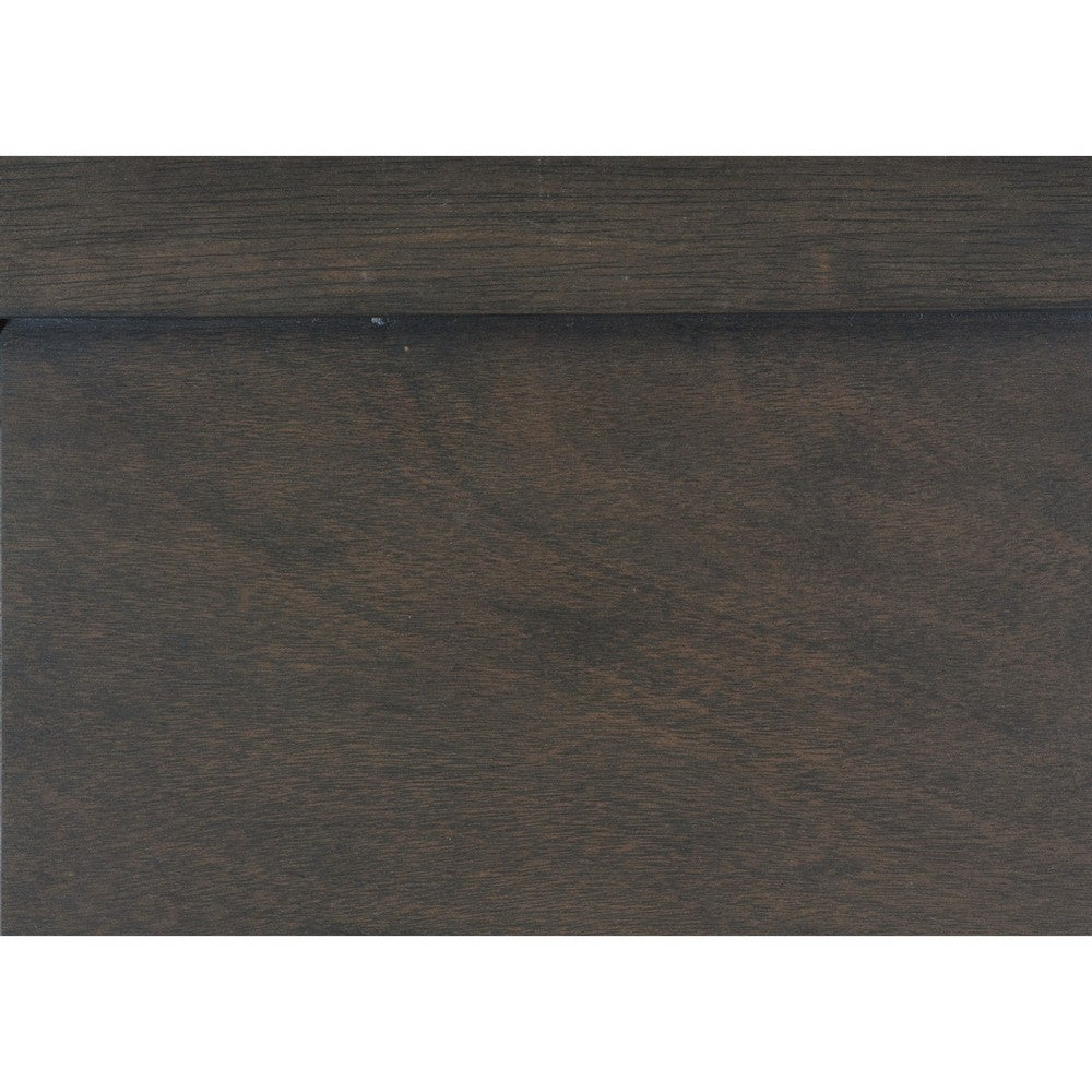 Transitional Wooden Dresser with 6 Drawers and Metal Handles, Gray