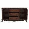 Cabinet Buffet | Wood | 2 Doors | 3 Drawers | Claw Feet | Cherry Brown