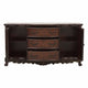 Cabinet Buffet | Wood | 2 Doors | 3 Drawers | Claw Feet | Cherry Brown