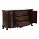 Cabinet Buffet | Wood | 2 Doors | 3 Drawers | Claw Feet | Cherry Brown
