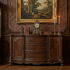 Cabinet Buffet | Wood | 2 Doors | 3 Drawers | Claw Feet | Cherry Brown