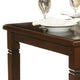 Rectangular Dining Table | Wood | Tapered Legs | Oak Brown