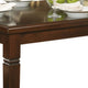 Rectangular Dining Table | Wood | Tapered Legs | Oak Brown