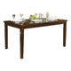 Rectangular Dining Table | Wood | Tapered Legs | Oak Brown
