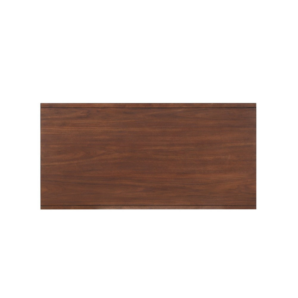 Coffee Table | Wood | 2 Drawer | Splayed Legs | Walnut Brown