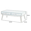 Coffee Table | Wood | 2 Drawer | Splayed Legs | Walnut Brown