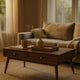 Coffee Table | Wood | 2 Drawer | Splayed Legs | Walnut Brown