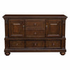 Cabinet Buffet | Traditional | 2 Doors | Molded Details | Bun Feet | Brown