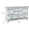 Cabinet Buffet | Traditional | 2 Doors | Molded Details | Bun Feet | Brown
