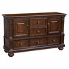 Cabinet Buffet | Traditional | 2 Doors | Molded Details | Bun Feet | Brown