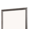 Wooden Frame Mirror with Mounting Hardware Gray and Silver BM220170