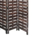 4 Panel Wooden Room Divider with Horizontal Planks Brown BM220190