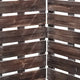 4 Panel Wooden Room Divider with Horizontal Planks Brown BM220190