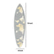 Wall Art | Wood Surfboard | World Map Print | Gray & White