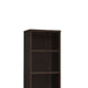 3 Shelf Wooden Media Tower with 2 Drawers Dark Brown BM220300