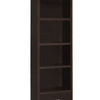 3 Shelf Wooden Media Tower with 2 Drawers Dark Brown BM220300