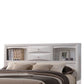 8 Drawer Eastern King Bed with Bookcase Headboard and Round Knobs White By Casagear Home BM220325