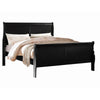 Wooden Full Bed with Panel Design Sleigh Headboard and Footboard, Brown By Casagear Home