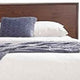 Queen Platform Bed with Angled Legs and Grain Details, Dark Brown
