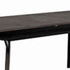 Wooden Dining Table with Extendable Leaf and Storage Shelf, Dark Brown