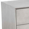 Mid Century Modern Wooden Nightstand with 2 Drawers and Slanted Legs, Gray