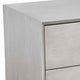 Mid Century Modern Wooden Nightstand with 2 Drawers and Slanted Legs, Gray