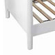 Mid Century Modern Wooden Twin Daybed with Round Legs, White
