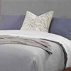 Two Tone Queen Panel Bed with Upholstered Headboard, Brown and Gray