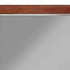 Wooden Frame Dresser Mirror with Natural Grain Details, Cherry Brown