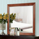Wooden Frame Dresser Mirror with Natural Grain Details, Cherry Brown
