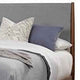 Fabric Upholstered Two Tone California King Panel Bed, Brown and Gray