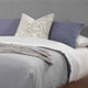 Fabric Upholstered Two Tone Eastern King Panel Bed, Brown and Gray