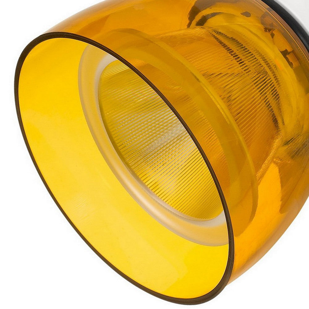 10W Integrated LED Track Fixture with Polycarbonate Head, Yellow and White By Casagear Home