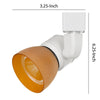 10W Integrated LED Track Fixture with Polycarbonate Head, Orange and White By Casagear Home