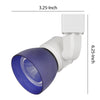 10W Integrated Metal and Polycarbonate LED Track Fixture White and Blue By Casagear Home BM220628