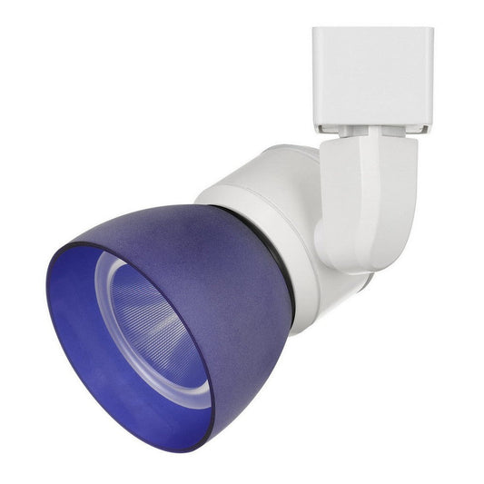 10W Integrated Metal and Polycarbonate LED Track Fixture, White and Blue By Casagear Home