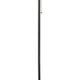 Metal Floor Lamp with Pull Chain Switch and Paper Shade Off White and Black By Casagear Home BM220649
