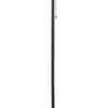 Metal Floor Lamp with Pull Chain Switch and Paper Shade Off White and Black By Casagear Home BM220649